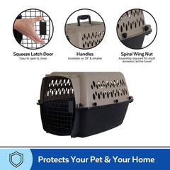Petmate Vari Dog Kennel ventilación en cuatro lados para comodidad