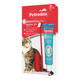 Petrodex kit dental gatos con cepillo, todo en uno para higiene bucal.