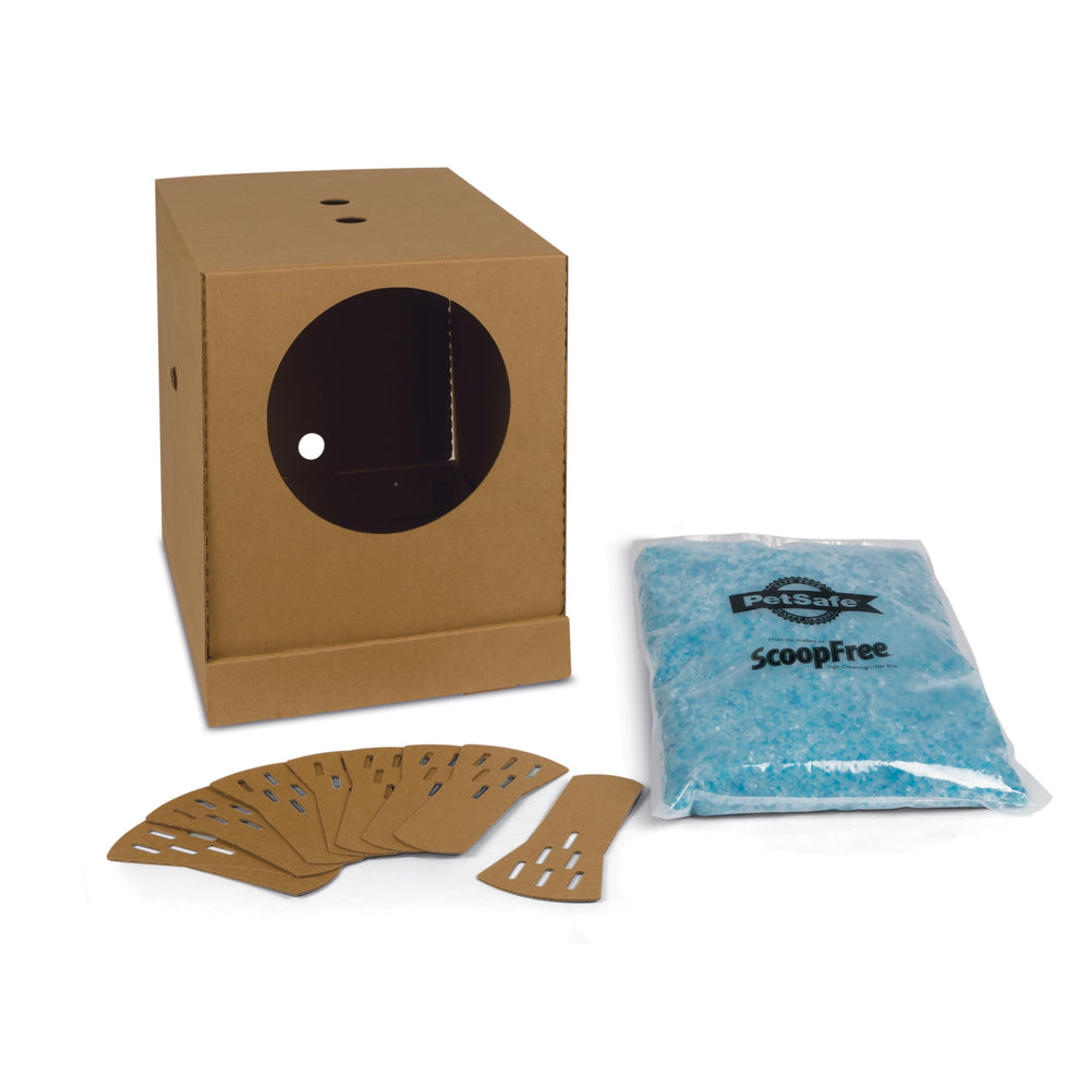 PetSafe caja desechable para gatos colapsable, ideal para viajes sin desorden