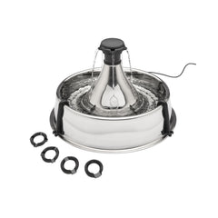 Petsafe Drinkwell 360, fuente para múltiples mascotas con flujo ajustable, beneficio de hidratación personalizada.