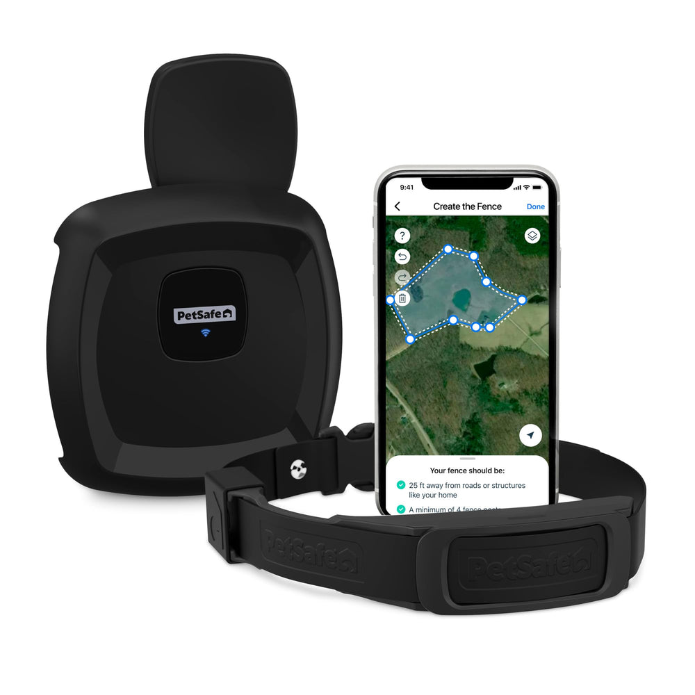 Collar impermeable de PetSafe Guardian GPS para uso diario y al aire libre.