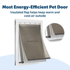 PetSafe puerta con barrera térmica triple para conservar calor y bloquear corrientes de aire