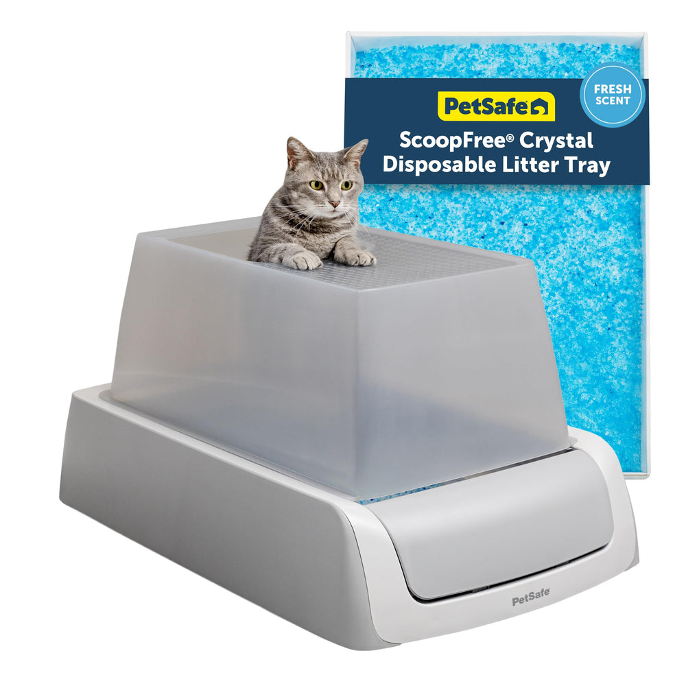 PetSafe ScoopFree Crystal Pro Legacy: caja de entrada superior para limpieza automática