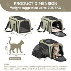 Petsfit porta-mascotas expandible interior para descanso cómodo