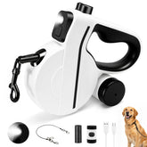 PETSWEET correa retráctil con luz de diodos para caminatas nocturnas seguras.