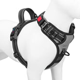 PHOEPET arnés sin tirones con clip frontal reflectante para paseos más visibles
