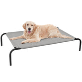 PHYEX Cama elevada con malla transpirable para perros grandes y descanso fresco.