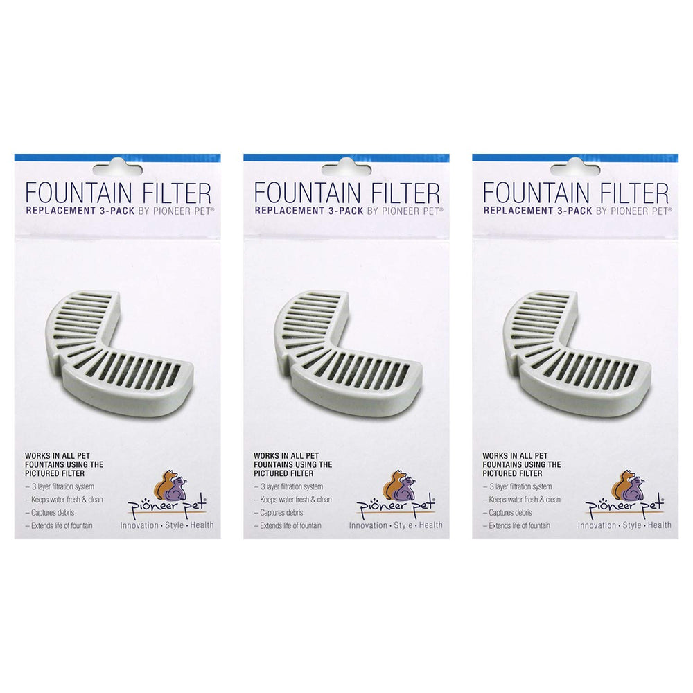 Pioneer Pet: filtros de repuesto para fuente Raindrop; ayudan a mantener el agua limpia y fresca.