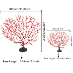 Piutouyar coral abanico rojo pequeño ideal para rincones del acuario.