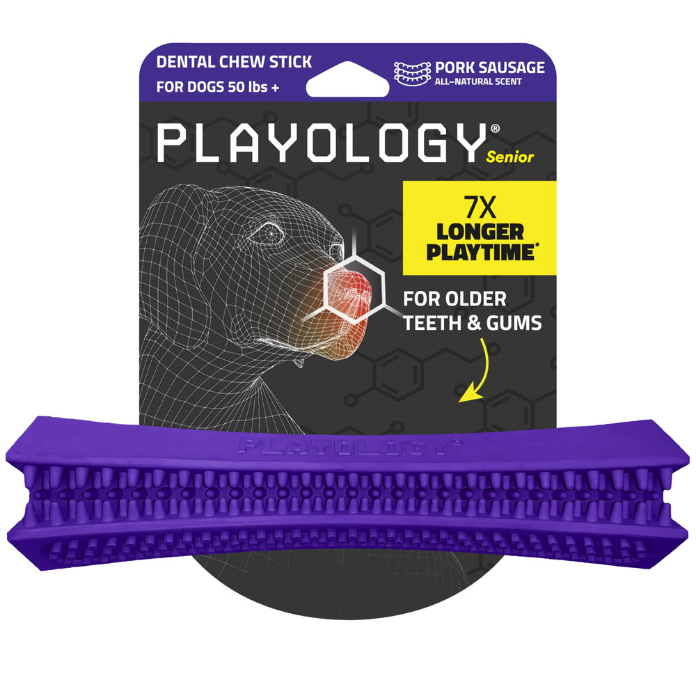 Playology mordedor dental suave para perros grandes, centrado en encías