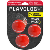 Playology pelota mordedora con chirrido para perros pequeños, ideal para juegos interactivos.
