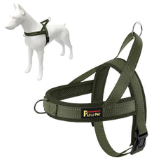 Arnés Plutus Pet con malla transpirable para comodidad durante paseos.