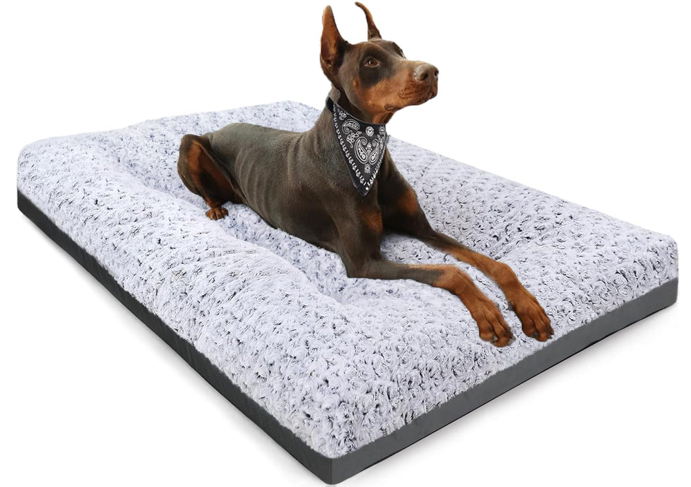 POCBLUE cama premium para perros grandes 35x23, descanso cómodo.