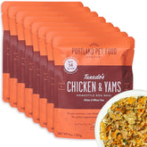 Portland Pet Food Company bolsa frontal muestra comida fresca lista para servir