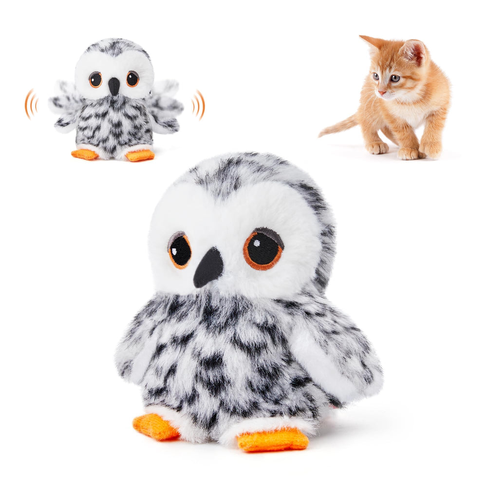 Potaroma buho-aletante para gatos, estimula juego activo y exploración.