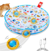 Potaroma Juguete para Gatos con Bola Rápida estimula juego activo
