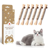 Potaroma: palitos de silvervine naturales para gatos, fomentan juego y exploración segura.
