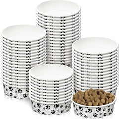 Potchen platos desechables para perro pequeño con patrón lindo, ideal para viajes o uso diario.