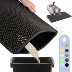 Almohadilla Powools para arena de gatos, trampa de arena para evitar que se esparza.