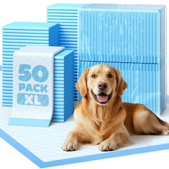 Powools almohadilla para perro XL 34x28 con 6 capas, absorción alta para entrenamiento limpio.