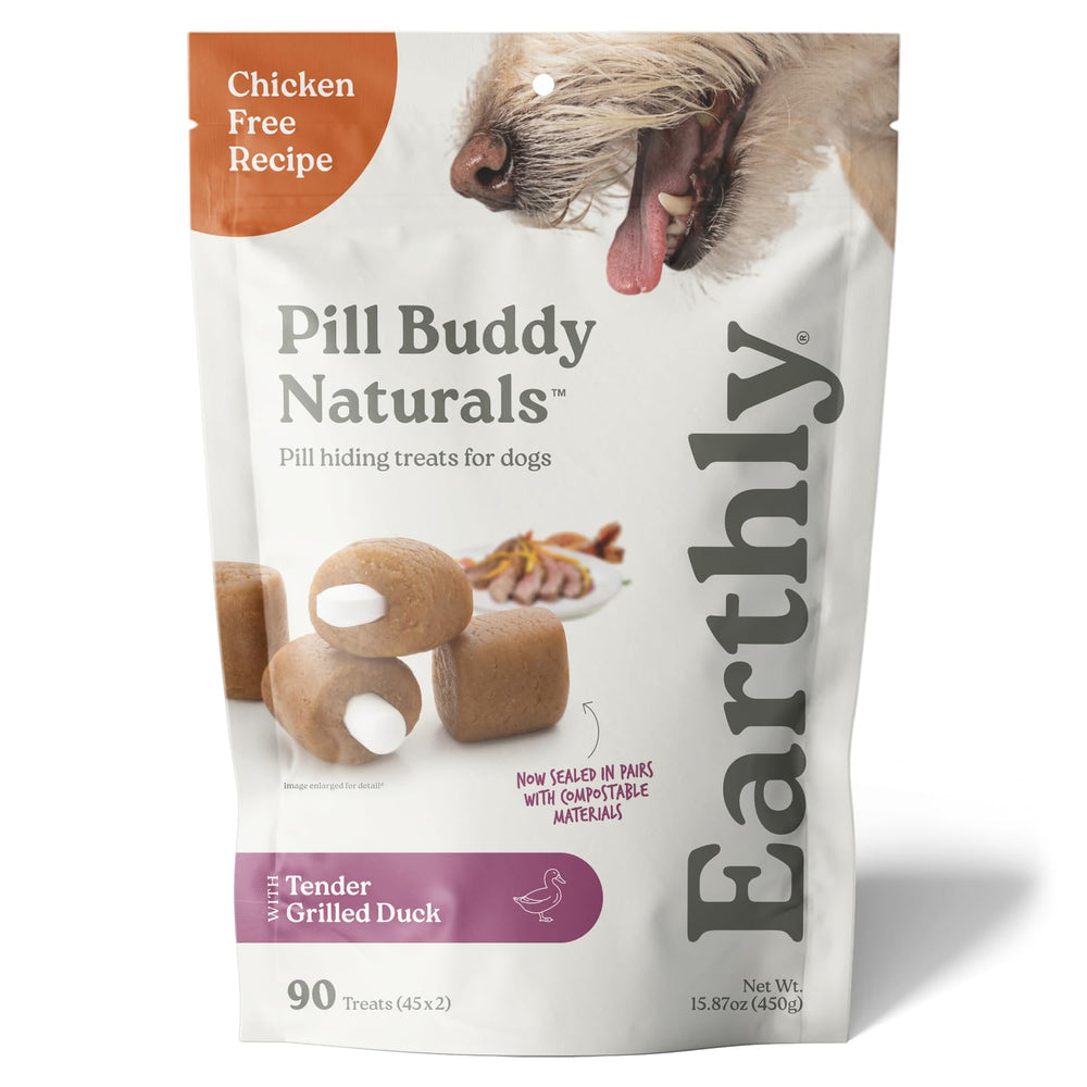 Presidio Earthly Pill Buddy empaque nuevo para mayor conveniencia y frescura.