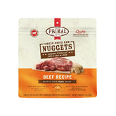 Primal bocados de res liofilizados: alimento crudo de alta proteína para perros.