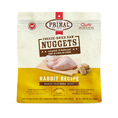 Primal Nuggets de conejo liofilizados para perros: porciones crujientes y completas