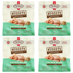 Primal Nuggets deshidratados de pollo, comida completa lista para servir.