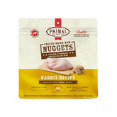 Primal Pet Foods nuggets conejo liofilizados para una comida completa.