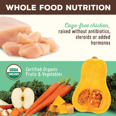 Primal Pet Foods Pronto Mini Nuggets pollo, ingredientes reales sin granos para perros activos.