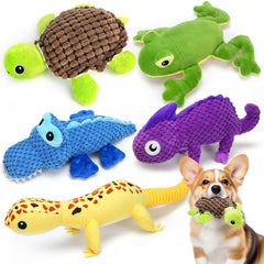 Prime Pets Juguete cocodrilo azul para perros: estimulación sensorial y juego