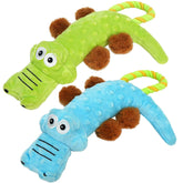 Juguete Prime Pets cocodrilo con chirrido para juego interactivo.