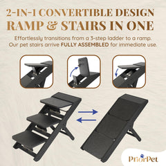 PriorPet rampa de perro con madera de abedul y estructura estable
