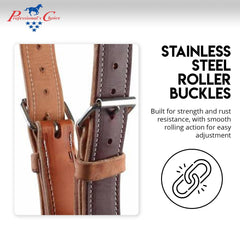 Collar con forro removible de Professional's Choice para mayor confort en caballos sensibles.
