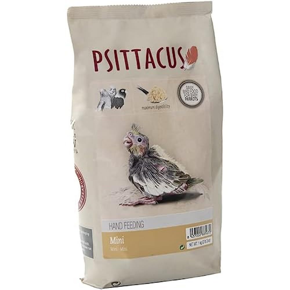 Paquete Psittacus Mini Fórmula de Alimentación Manual, ideal para polluelos.