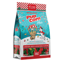 Golosinas crujientes Pup Corn Plus, textura puff para premiar a tu perro.