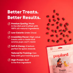 Pupford-bolsa-tratitos-blandos-carne-eeuu: ingredientes simples y sin rellenos.