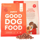 Pupford: comida para perros bien entrenados, receta de res liofilizada, lista para servir.