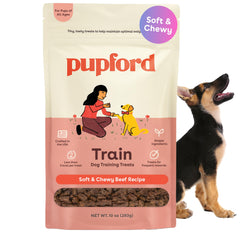 Pupford suaves y masticables para entrenamiento; empaque de 10 onzas, recompensa atractiva.