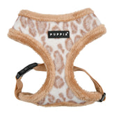 Puppia Kovo arnés sobre la cabeza leopardo beige cómodo para paseos invernales