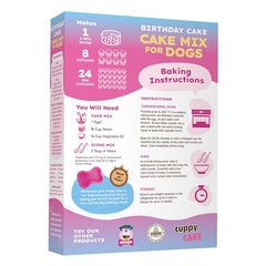 Puppy Cake listo para el cumpleaños de un perro en plato