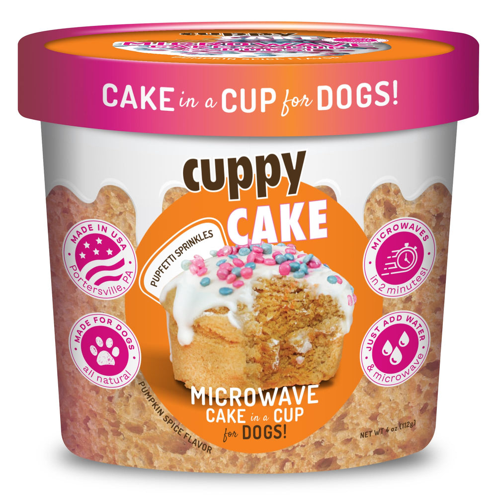 Puppy Cake Cuppy Cake en taza para perros, pastel tibio listo en minutos