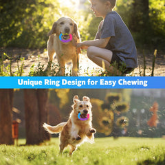 puppy-teething-rings colores vivos para localización y juego interactivo