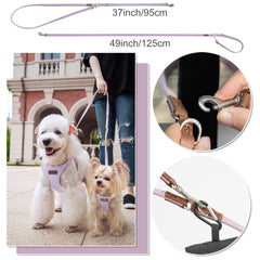 Puppytie tejido suave transpirable cuida la piel durante caminatas largas.