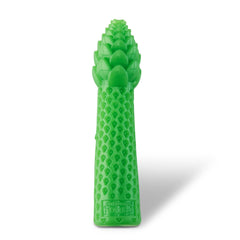 Juguete dental Pupstages con textura de esparrago para masticar y limpiar encias.