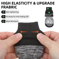 PUPTECK sistema de cierre con velcro para ajuste seguro de las patas del perro.