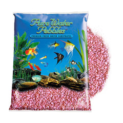 Pure Water Pebbles grava neón rosa para acuario, color intenso y seguro para peces.