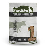 PureBites hígado de res liofilizado en bolsa de 16oz, listo para premiar.