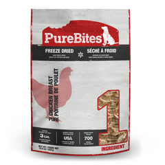 PureBites pechuga de pollo en bolsa 18-5oz, ideal para premio diario para entrenamiento