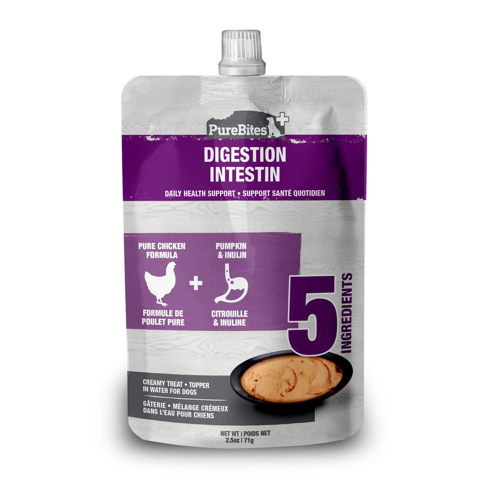 PureBites Plus Squeezables Topper 71 g para perro, complemento sabroso.